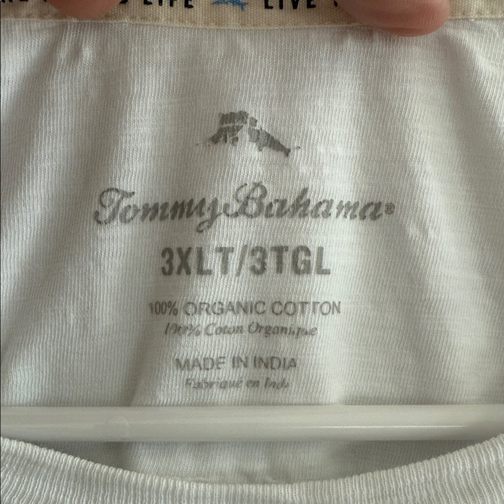 Tommy Bahama white Organic Cotton Long Sleeve Tee - Picture 2 of 8
